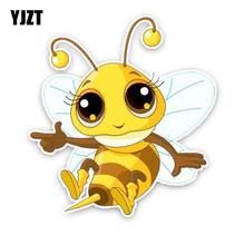 YJZT 12.1CM*13CM A Lovely Bee Decal Car Sticker PVC Modelling 12-300741 2024 - buy cheap