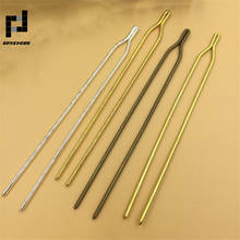 BASEHOME 5pcs/lot 125x2mm Hairpin Jewelry Hairpins Barrettes Retro Y Shape Hairpin Hair Wear Findings 2024 - buy cheap