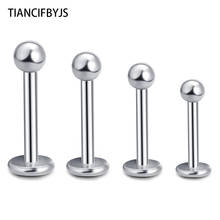 TIANCIFBYJS Lip Ring 50pcs/lot Mix 6/8/10/12mm Stainless Steel Labret Ring Lip Bar Body Jewelry Piercing Tragus 2024 - купить недорого