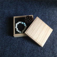 Joyero de madera de estilo Vintage de alta calidad, con espuma para collar, pulsera, caja hecha a mano para embalaje de jabón artesanal, 9,5x9,5x3,7 cm 2024 - compra barato