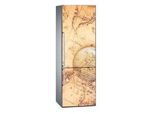 3D Fridge Sticker Old Map Refrigerator Dishwasher Door Cover Kitchen Home Decoration Accessories Modern Wall Stickers 2024 - buy cheap