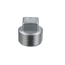 BSPT-Tapón de tubo de cabeza cuadrada, rosca macho de acero inoxidable SS304, 1-1/2 ", DN40, para agua, Gas y aceite 2024 - compra barato