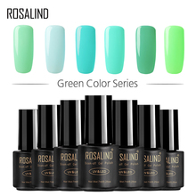 ROSALIND 7ML Nail Polish Green color Series Nail Gel Polish Vernis Semi Permanent Nail Art Gel Nail Varnishes 2024 - buy cheap