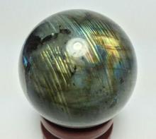 SUIRONG---916+++NATURAL Labradorite Crystal sphere ball blue Orb Gem Stone 80mm 2024 - buy cheap