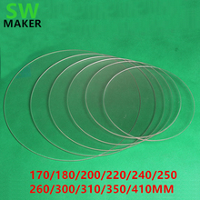 DIY Delta 3D Printer Round borosilicat glass plate 3mm Thickness Diameter 170/180/200/220/240/250 260/300/310/350/410MM Tevo 2024 - buy cheap