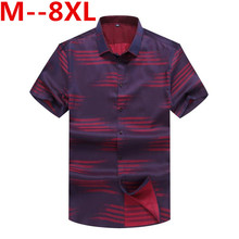 10XL 8XL 6XL Mens Hawaiian Shirt 2018 Summer New Casual Camisa Masculina Floral Printed Short Sleeve Male Beach Shirts Plus Size 2024 - buy cheap