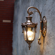 Ретро Европейский водонепроницаемый настенный светильник E27 для домашнего ресторана, коридора, двора, лампы для сада, внутреннего/наружного освещения 2024 - купить недорого