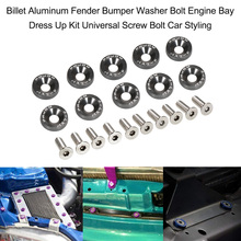 Billet Aluminum Fender Bumper Washer Bolt Engine Bay Dress Up Kit Universal Screw Bolt Car Styling 2024 - buy cheap
