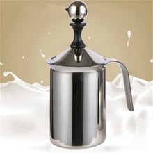 New 400ml Stainless Steel Milk Frother Double Mesh Milk Creamer Milk Foam 2024 - buy cheap