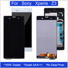 Grade AAA LCD For Sony Xperia Z3 Display Touch Screen Digitizer Assembly D6603 D6633 D6653 D6643 L55T LCD Replacement With Frame 2024 - buy cheap