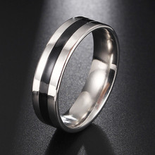 Модное классическое кольцо из нержавеющей стали для женщин и мужчин, изысканное кольцо на палец, массивное свадебное ювелирное изделие, очаровательные подарки 2024 - купить недорого