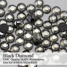 Polaris-diamantes de imitación de estrás, accesorio para ropa, máquina de corte a SS6-SS30, color negro, DMC, Hotfix 2024 - compra barato