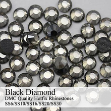 Polaris SS6-SS30 Machine Cut Black Diamond Strass DMC Hotfix Rhinestones For Garment Accessories 2024 - buy cheap