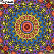 Dispaint-pintura de diamante redondo/cuadrado completa, pintura de diamante artesanal 5D, bordado de "paisaje de Mandala", punto de cruz 3D, decoración del hogar, regalo A11348 2024 - compra barato