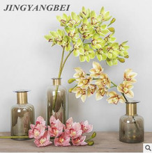 Real Touch Orchid Artificial Flowers Bouquet For Hotel Window Home Decoration High Quality Fake Flower Total length72cm/28.35 2024 - buy cheap