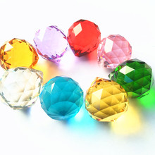 Piezas de candelabro de cristal de 30mm, piezas de candelabro de cristal para candelabros, mezcla de colores (8 colores), 30 unids/lote, Envío Gratis 2024 - compra barato