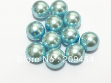 Venta al por mayor de 20mm 100 unids/lote menta azul grueso perla redonda de imitación de perlas de acrílico para niños de fabricación de la joyería 2024 - compra barato