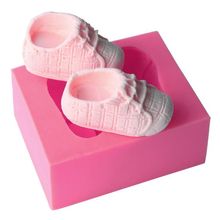 3D Silicone Baby shoes  Fondant Mold For Cake Decorating DIY kitchen baking tools Frozen sugar liquid 2024 - buy cheap