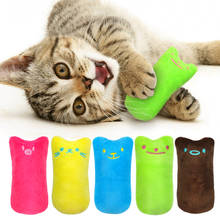 Забавный интерактивный плюшевый Кот, игрушка для жевания котят, зубья, заточка когтей, кусачки для кошек, мята 2024 - купить недорого