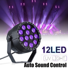 12 LED Stage Light Auto Sound Control UV Spotlights Master-slave Mode DMX512 DJ Disco Bar Lamp For Party Stage Lighting Effect 2024 - buy cheap