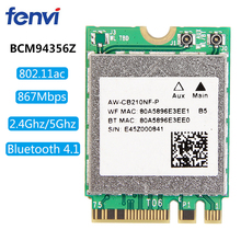 Dual band Adapter For BCM94356Z AW-CB210NF-P NGFF M.2 WiFi Wireless Card 867Mbps + Bluetooth 4.1 BCM94356Z AC Card 2024 - buy cheap