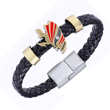 J tienda Cosplay lejía pulseras de aleación de pulsera de cuero brazalete Anime figura pulsera de joyería de calidad 2024 - compra barato