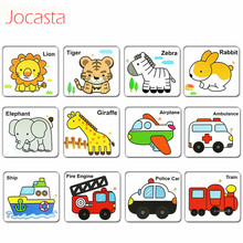 Water Drawing Board & Magic Pen 3D Doodle Puzzle Animal Transport Jigsaw Coloring Card Puzzle Educational Toys For Children # 2024 - buy cheap
