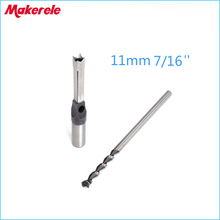 wood drill bit 11mm 7/16'' Woodworking tools Square Hole Bits Drill Mortising Chisel Set 11mm/ 7/16" Mortiser Drill Bit Set 2024 - buy cheap
