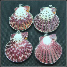 1PCNature red safflower shellfish shell beads pendants genuine organic seashell in oceans new pearl collections selling by piece 2024 - buy cheap