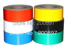 Free shipping 5cm wide reflective tape 40 meter roll warning adhesive tapes red white black  yellow blue green and double colors 2024 - buy cheap