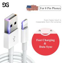 GUSGU USB Cable for iPhone 8 8 plus Charging Cable Fast Charger Data Cable for iPhone 7 6s 5s iPad Mobile Phone Cables 2024 - buy cheap