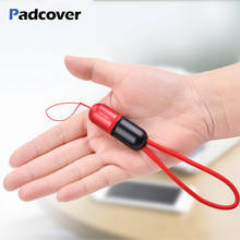PADCOVER For IPhone Short USB Cable  For IPhone XS Max X 8 7 6 6s 5  SE Plus Retractable Charging Cord For iPad Air 2024 - buy cheap