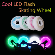 72mm 88A Original XuanWu LED Flash Shine Inline Skate Wheel, Peach White Blue Green Light, Shining in Dark Night 2024 - buy cheap