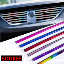 10pcs Car Styling Air Vent Trim Chrome Moulding Strip For Toyota Corolla Avensis RAV4 Yaris Auris Hilux Prius MG 3 ZR Buick 2024 - buy cheap