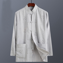 Plus Size 4XL Chinese Traditional Men's Cotton Linen Mandarin Collar Tang Suit Clothing New Arrival Male Kung Fu Jacket Coat 2024 - buy cheap