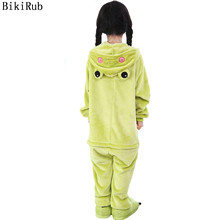 BIKIRUB/Детские пижамы; зимняя одежда для сна; Пижама для мальчиков и девочек с изображением героев мультфильма «лягушка»; детские пижамы; Фланелевая Пижама 2024 - купить недорого