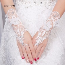 bridal gloves cheap wedding accessories for bride Wedding dress gloves ucuz novia barato wedding gloves 2024 - buy cheap