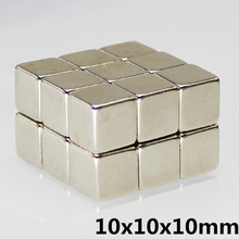 5pcs10x10x10mm Strong N35 Neodymium Magnets Block Rare Earth DIY Powerful Permanet Magnet 2024 - buy cheap