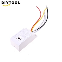 Sensor infravermelho de movimento corporal automático 220v, sensor pir de detecção, radar de micro-ondas