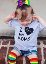 I love My Moms Print Kids tshirt Boy Girl t shirt For Children Toddler Clothes Funny Tumblr Top Tees Drop Ship CZ-4 2024 - buy cheap