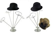 Soporte de exhibición de sombrero de acero inoxidable, estante de exhibición de tapa de Metal, MJ3-9 de suspensión de sombrero, envío gratis 2024 - compra barato