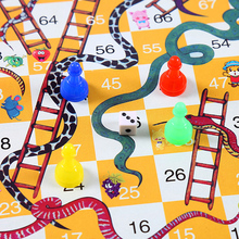 Складной Snake Chess игрушки для детей Портативный змеи и лестницы игра-головоломка Дошкольное обучение подарок на день рождения 2024 - купить недорого