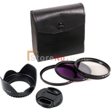 6 in 1 72MM Filter kit UV ultraviolet FLD CPL circular polarized Lens Hood + Len Cap for DSLR camera 2024 - buy cheap