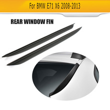 Задний спойлер из искусственной кожи на окно для BMW X6 E71 2008-2013, боковой спойлер на заднее окно, отделка крыла 2024 - купить недорого