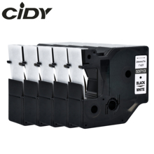 Cidy 5 pces compatível dymo labelmanager 24mm d1 preto no branco dymo maker dymo 53713 cartuchos de fita de etiqueta para dymo lm160 lm280 2024 - compre barato