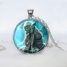 YODA Necklaces & Pendants The Star Wars Universe Jewelry Handmade Necklace Glass Dome Jewelry Fashion Necklaces 2019 2024 - buy cheap