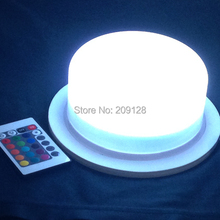 wireless battery operated rgb white red  16colours change remote control led lights for wedding or event 2024 - buy cheap