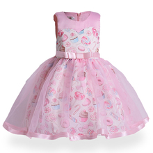 2-10Yrs Baby Girl Summer Princess Dress Kids Fashion Printing Sleeveless Dresses For Wedding Birthday Party Children Clothing 2024 - buy cheap