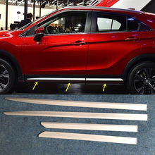 Exterior Accessories ABS Matt Side Door Body Bottom Cover Trim 4pcs For Mitsubishi Eclipse Cross 2017 2018 2019 2024 - buy cheap