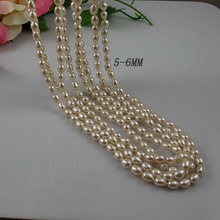 Unique Pearls jewellery Store, 200cm Long Pearl Jewelry 5-6mm Rice Natural Freshwater Pearl Necklacce,Perfect Women Gift 2024 - buy cheap